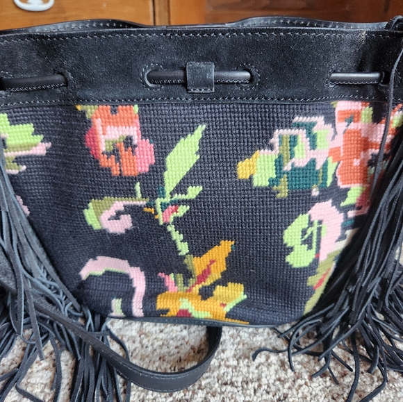 Ralph Lauren Embroidery and Suede Crossbody Bag - LIKE NEW - Picture 6 of 11